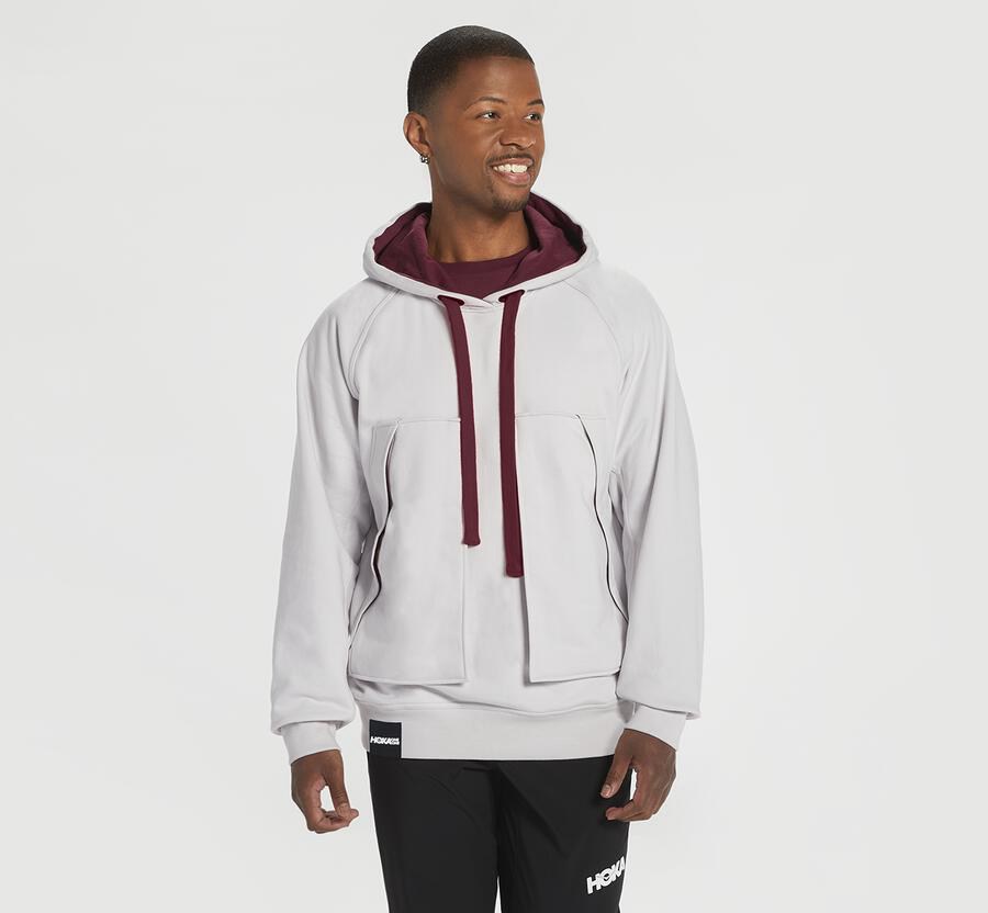 Hoka One One Hoodie Womens White - Bondi - 80749GMWH